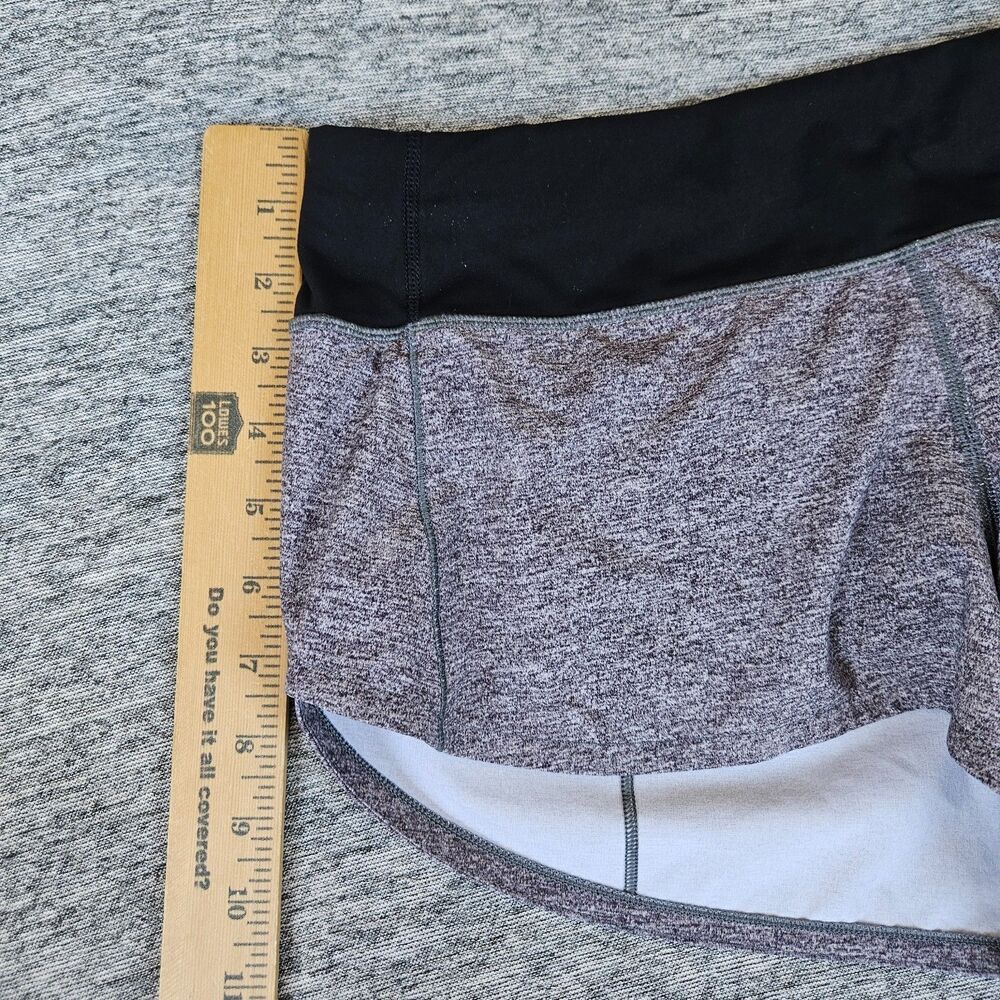 Lululemon Speed Up Low-Rise Lined Running Shorts Gray Size 6 2.5 Inch Inseam - Picture 7 of 10
